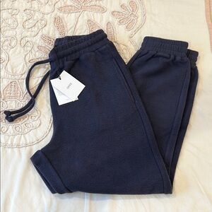 Onia Brushed Back Terry Jogger Navy